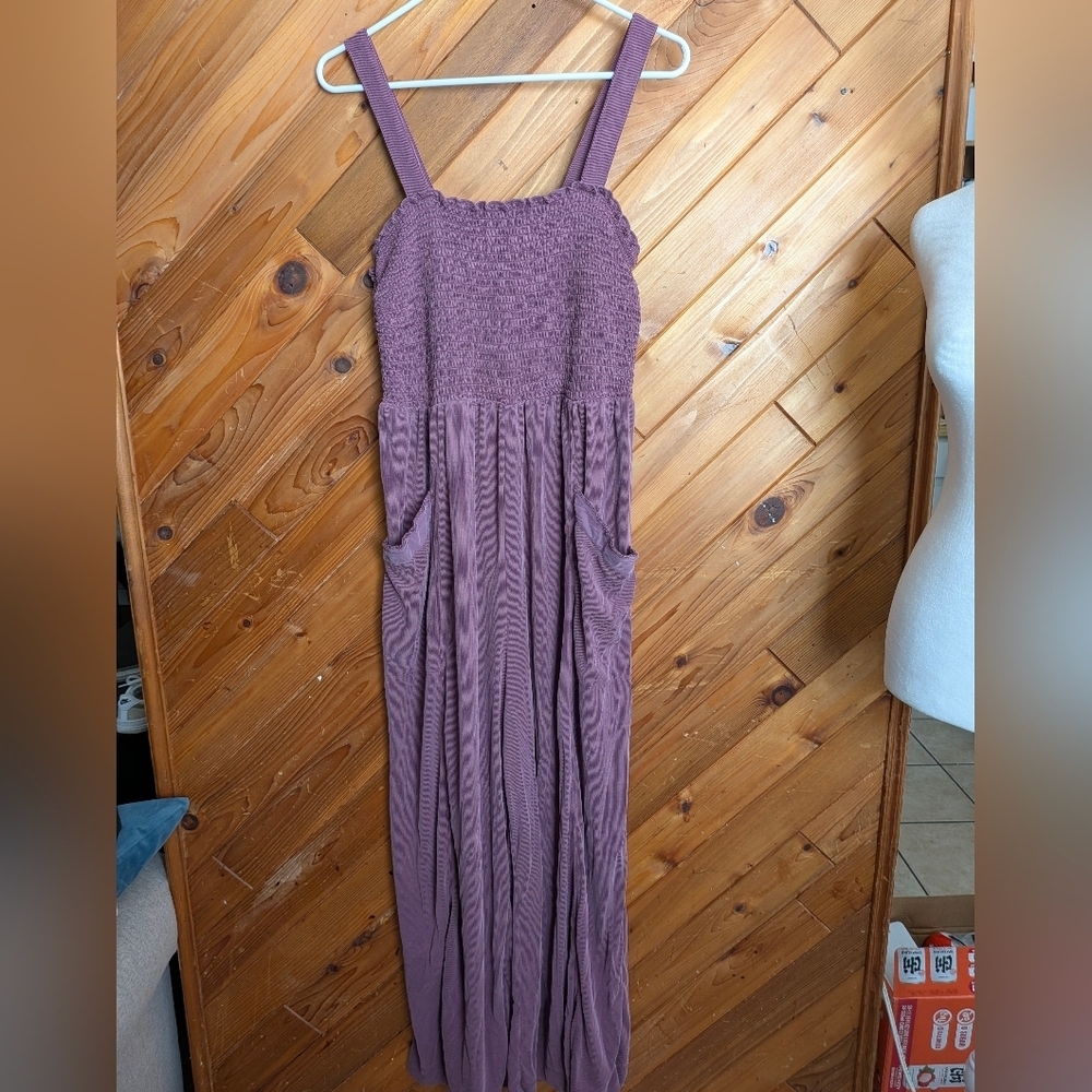 Anthropologie Saturday Sunday Purple Jumpsuit Size Large